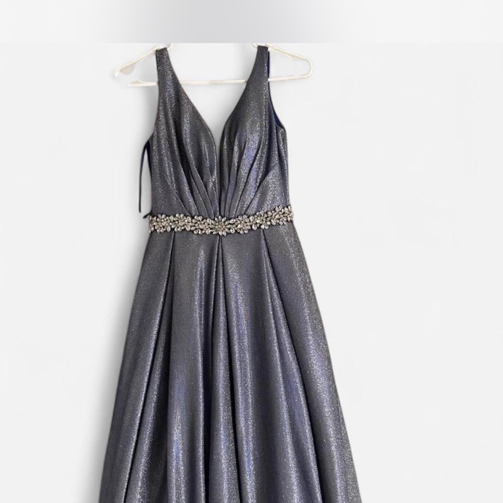 Elegant Metallic Evening Gown